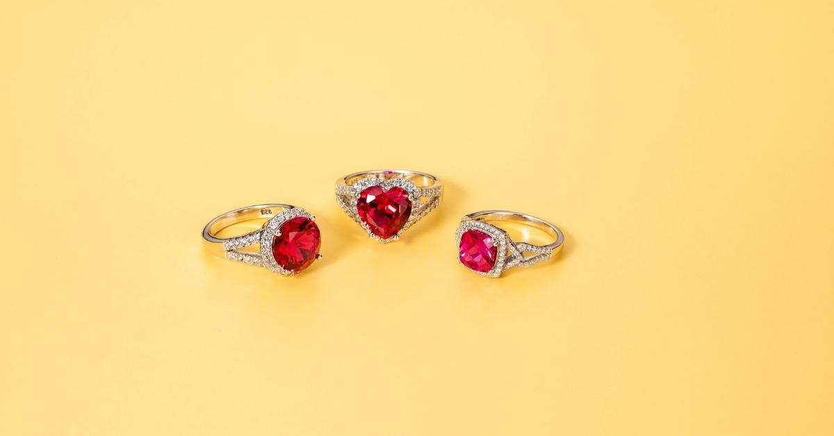 sterling silver ruby jewelry