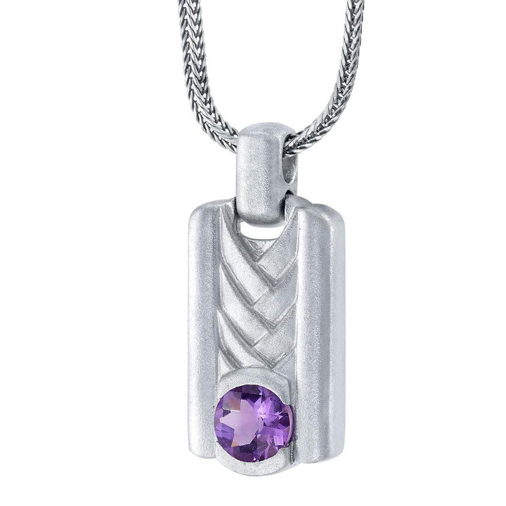 SJC Amethyst 925 Sterling Silver Pendant Necklace