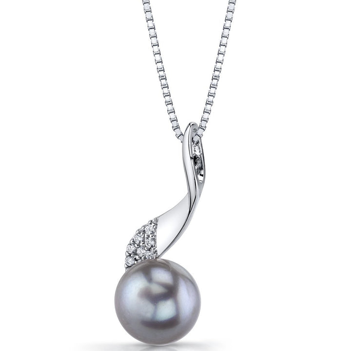 SJC Pearl 925 Sterling Silver Pendant Necklace