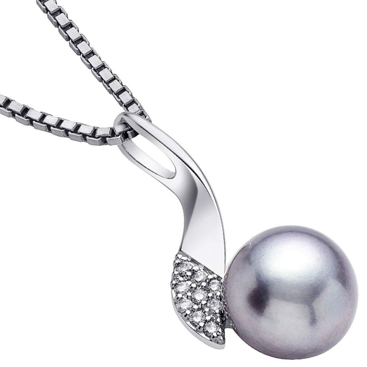 SJC Pearl 925 Sterling Silver Pendant Necklace