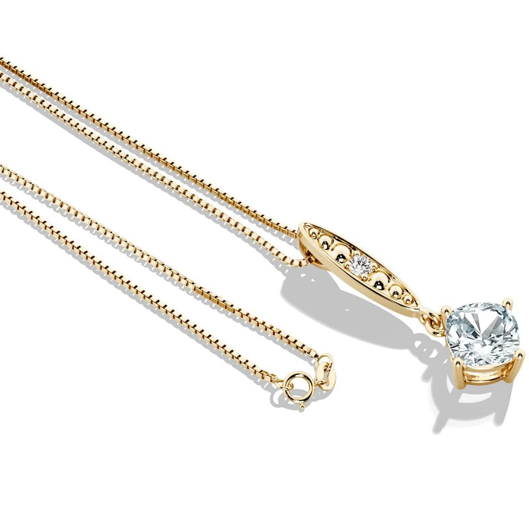 SJC Aquamarine 925 Sterling Silver Pendant Necklace