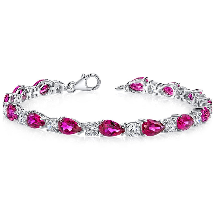 SJC Ruby 925 Sterling Silver Bracelet