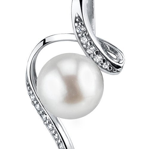 SJC Pearl 925 Sterling Silver Pendant Necklace