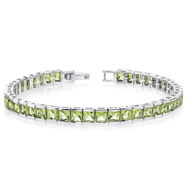 SJC Peridot 925 Sterling Silver Bracelet
