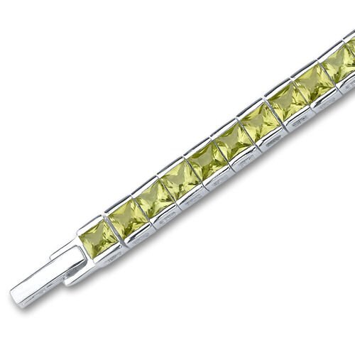 SJC Peridot 925 Sterling Silver Bracelet