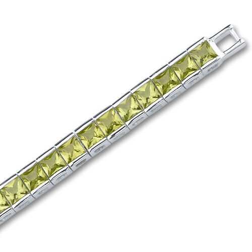 SJC Peridot 925 Sterling Silver Bracelet