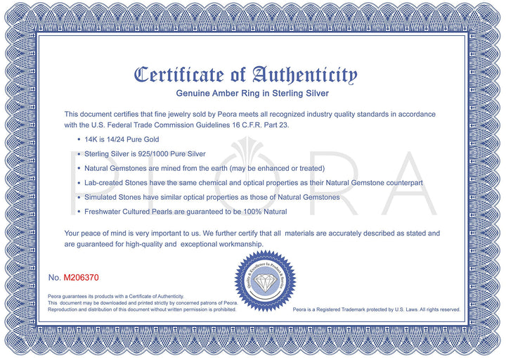 Amber Special Cut Shape Cut Ring in 925 Sterling Silver - SJC