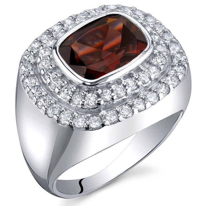 SJC Garnet 925 Sterling Silver Ring