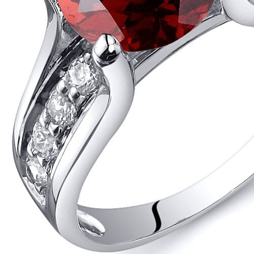 SJC Garnet 925 Sterling Silver Ring