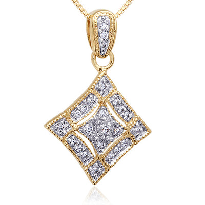 Gold-tone Sterling Silver Pendant