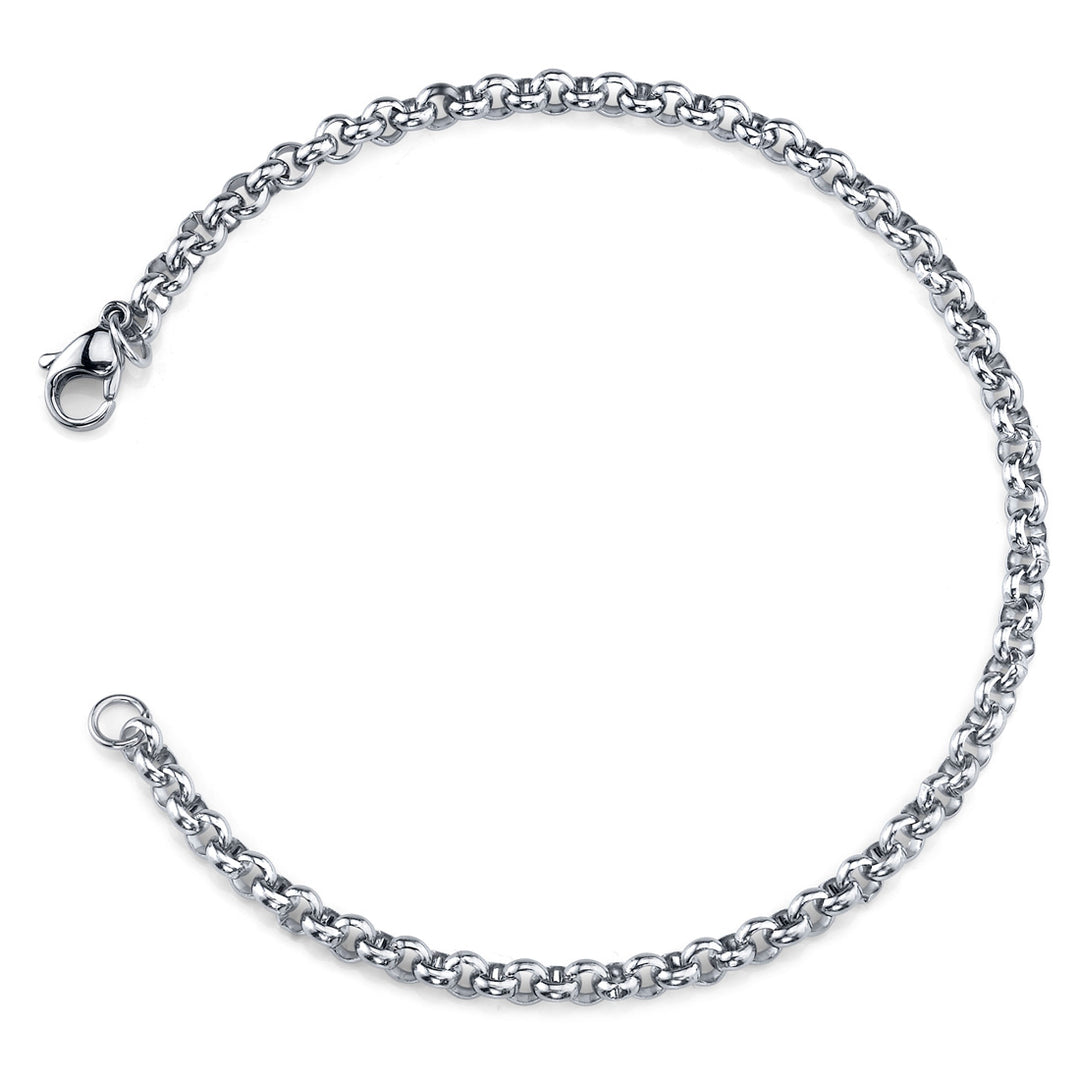 Stainless Steel Rolo Chain Bracelet