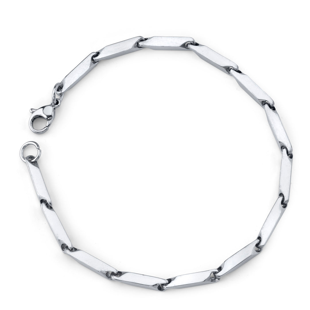 Stainless Steel Arrow Link Bracelet