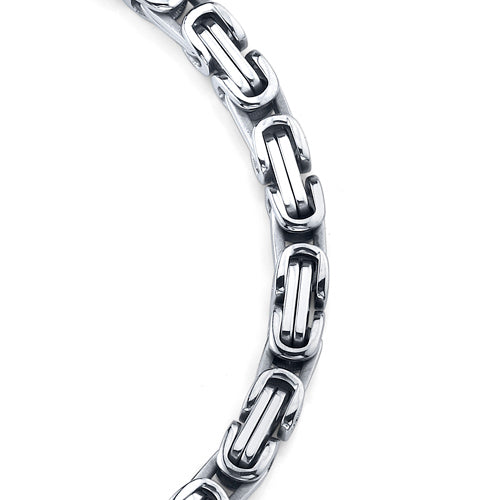 Stainless Steel Byzantine Bracelet