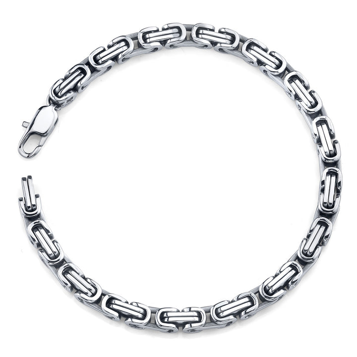 Stainless Steel Byzantine Bracelet