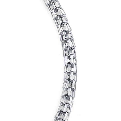 Stainless Steel Fancy Fox-Tail Style Chain Bracelet