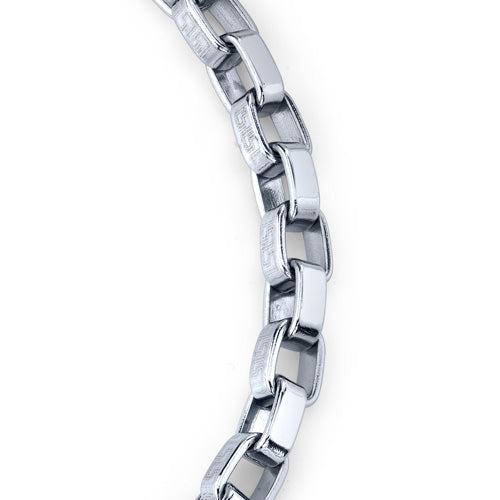 Stainless Steel Box Link Bracelet