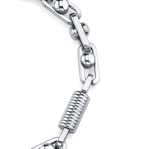 Stainless Steel Coil Link Bracelet