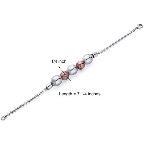 Stainless Steel Link Bracelet7.25 Inches