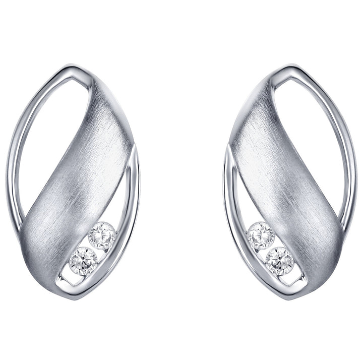 Sterling Silver Olive Leaf Earrings for Women
