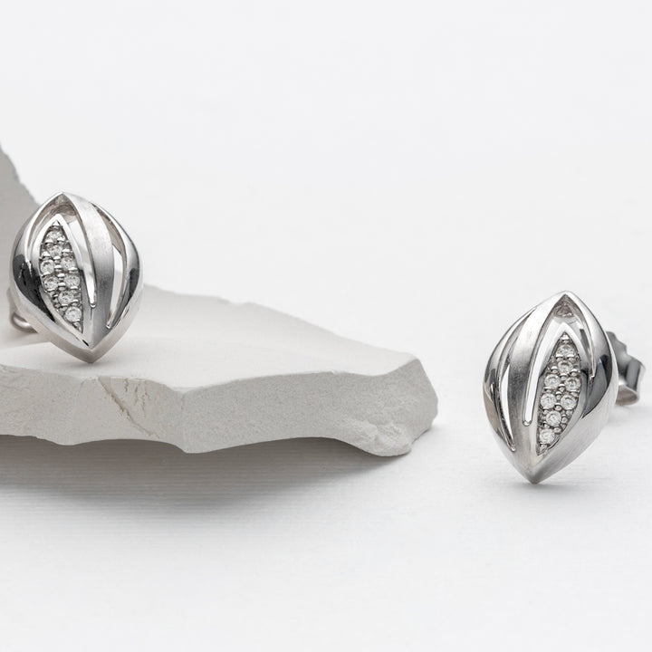 Sterling Silver Blooming Pod Earrings for Women