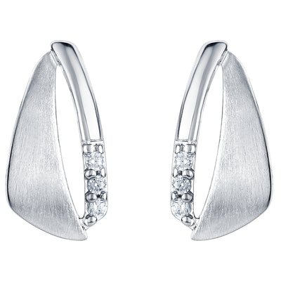 Sterling Silver Minimalist Siren Earrings for Women