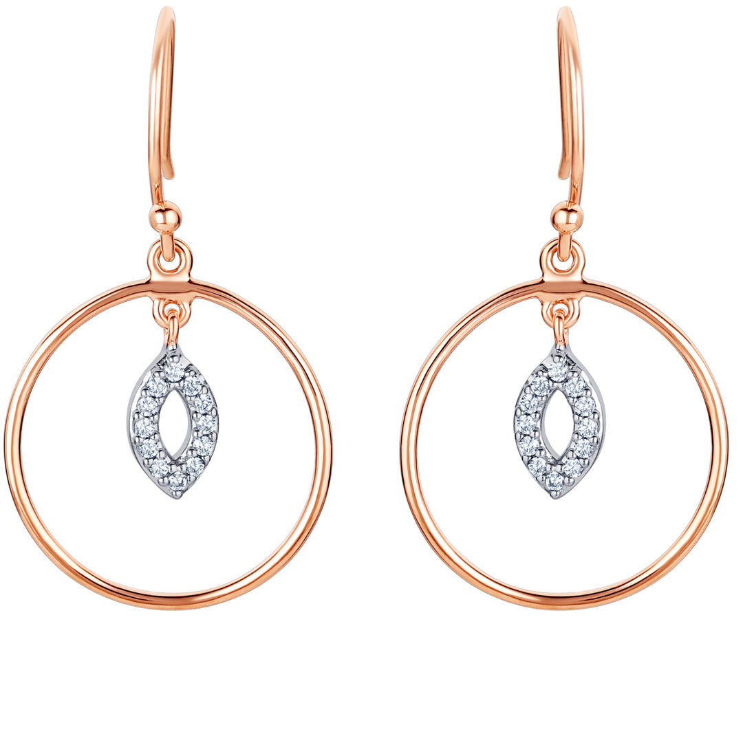 Sterling Silver Pendulum Charm Drop Earrings for Women