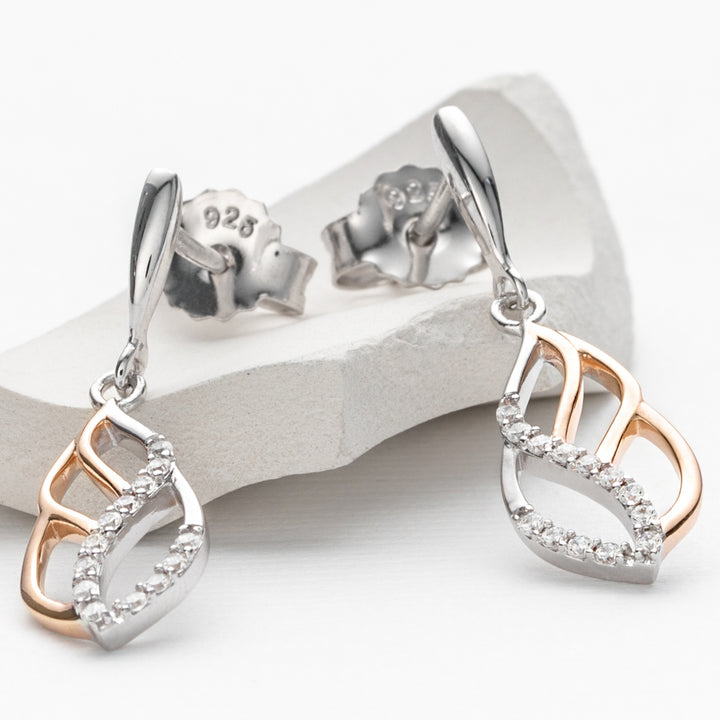 Sterling Silver Charming Paisley Earrings for Women