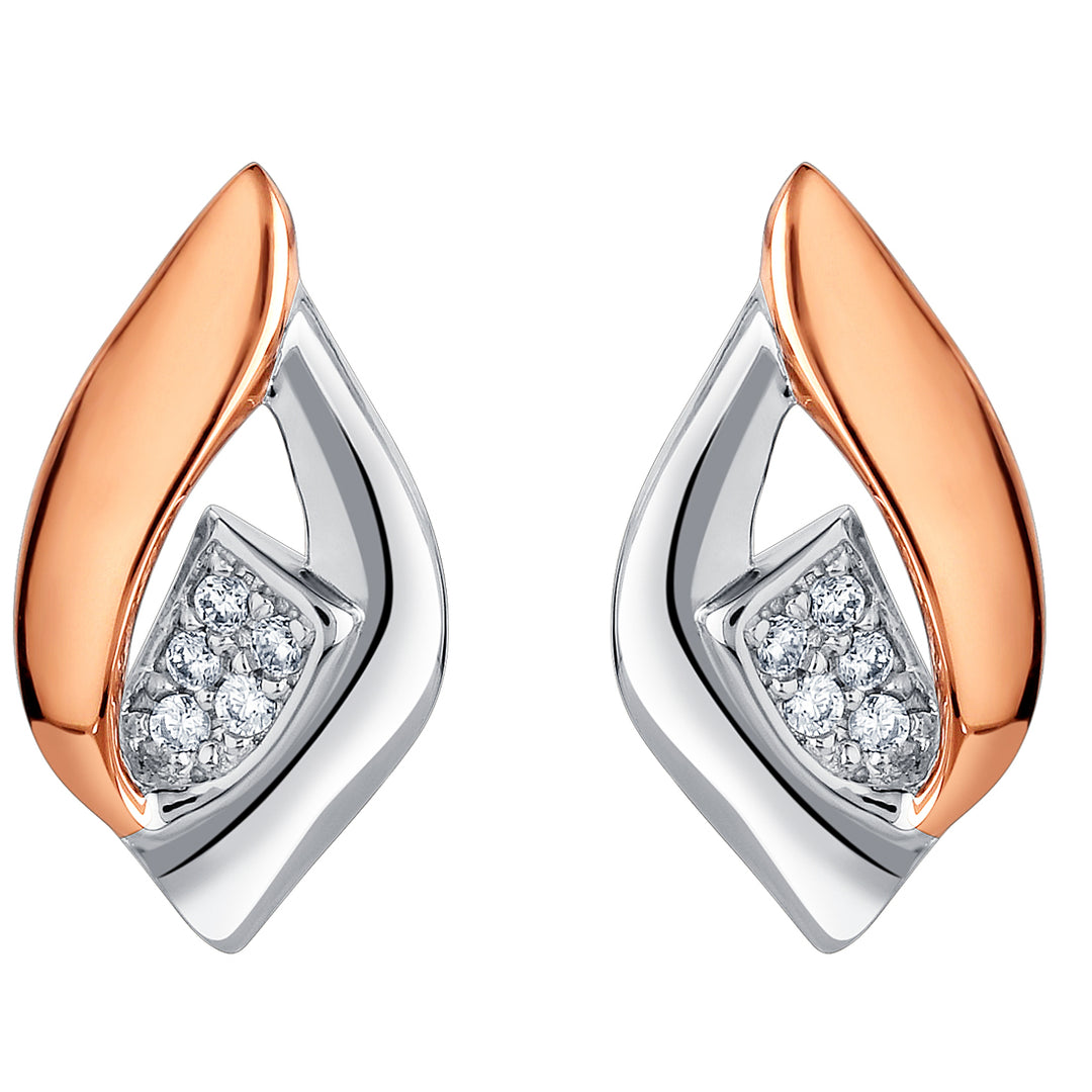Sterling Silver Floating Ellipse Earrings for Women