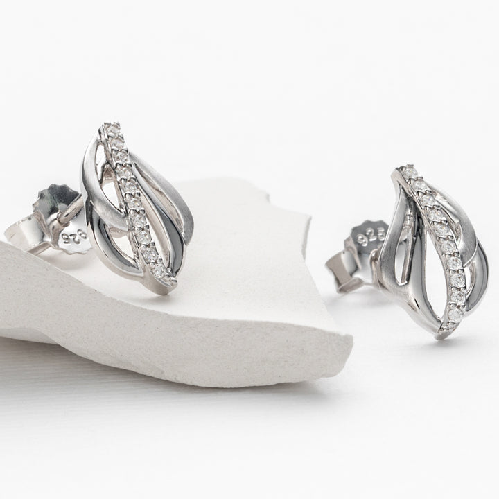 Sterling Silver Infinite Loop Earrings for Women