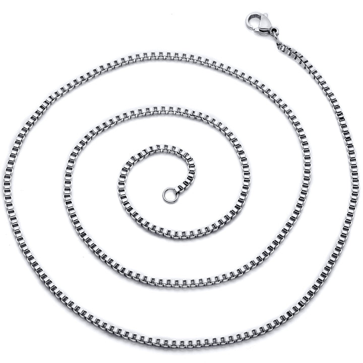 26 Inch 3mm Stainless Steel Rolo Link Chain Necklace