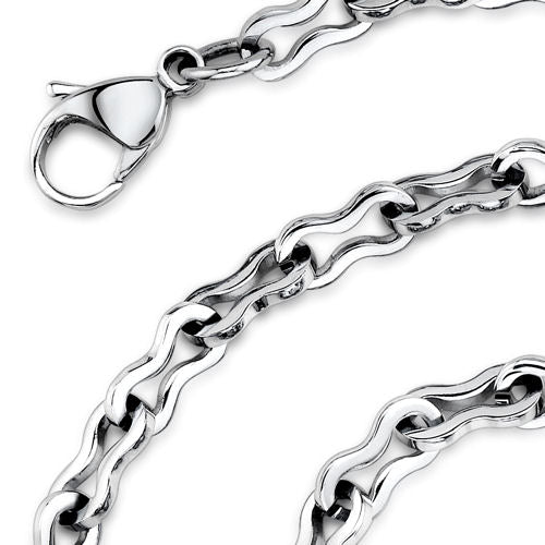 Elegant Figure 8 Stainless Steel Necklace