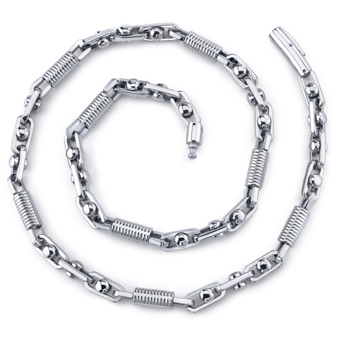 20 Inch Stainless Steel Coil Link Chain Necklace