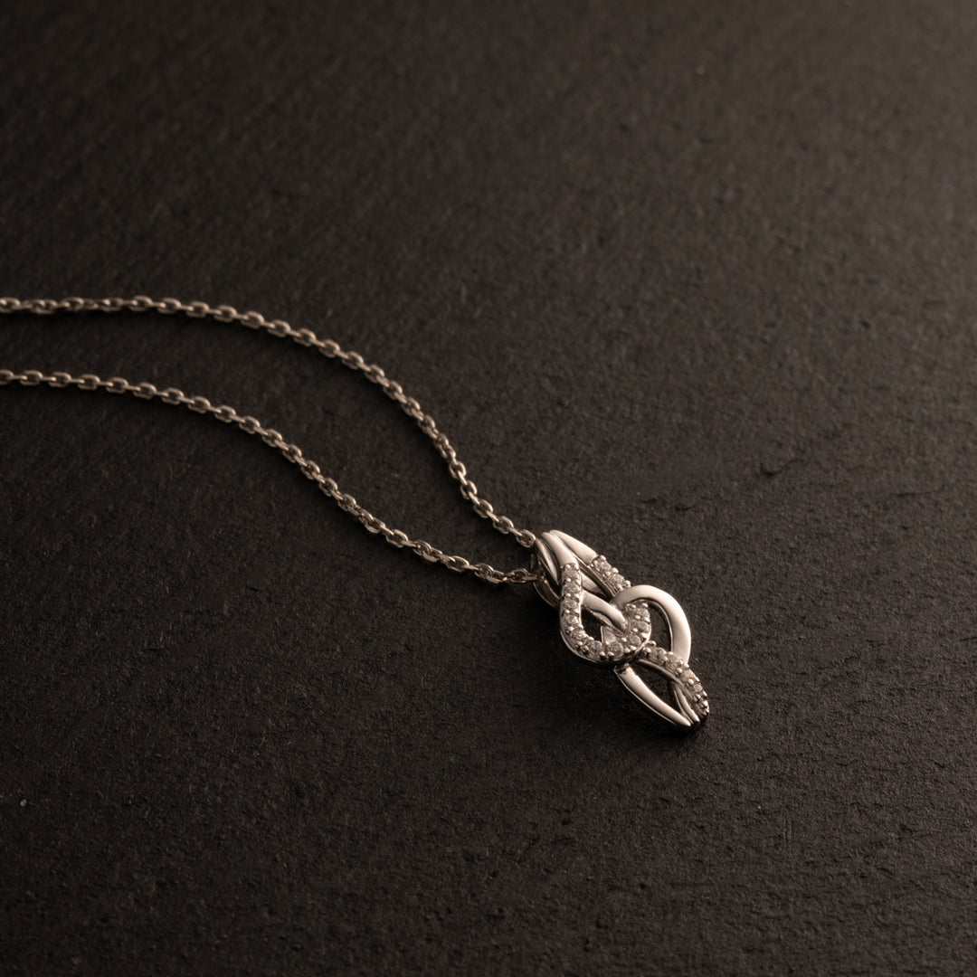 Sterling Silver Knotted Swirl Pendant
