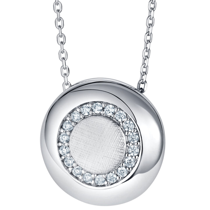 Sterling Silver Infinity Medallion Pendant