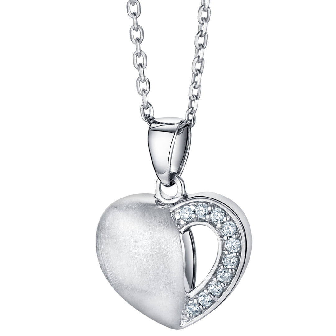Sterling Silver Dainty Heart Pendant
