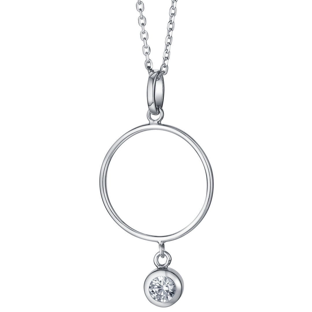 Sterling Silver Ring Drop Pendant