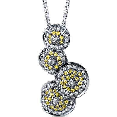 Cubic Zirconia Pendant Sterling Silver