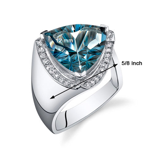 London Blue Topaz Special Cut Sterling Silver Ring Size 5