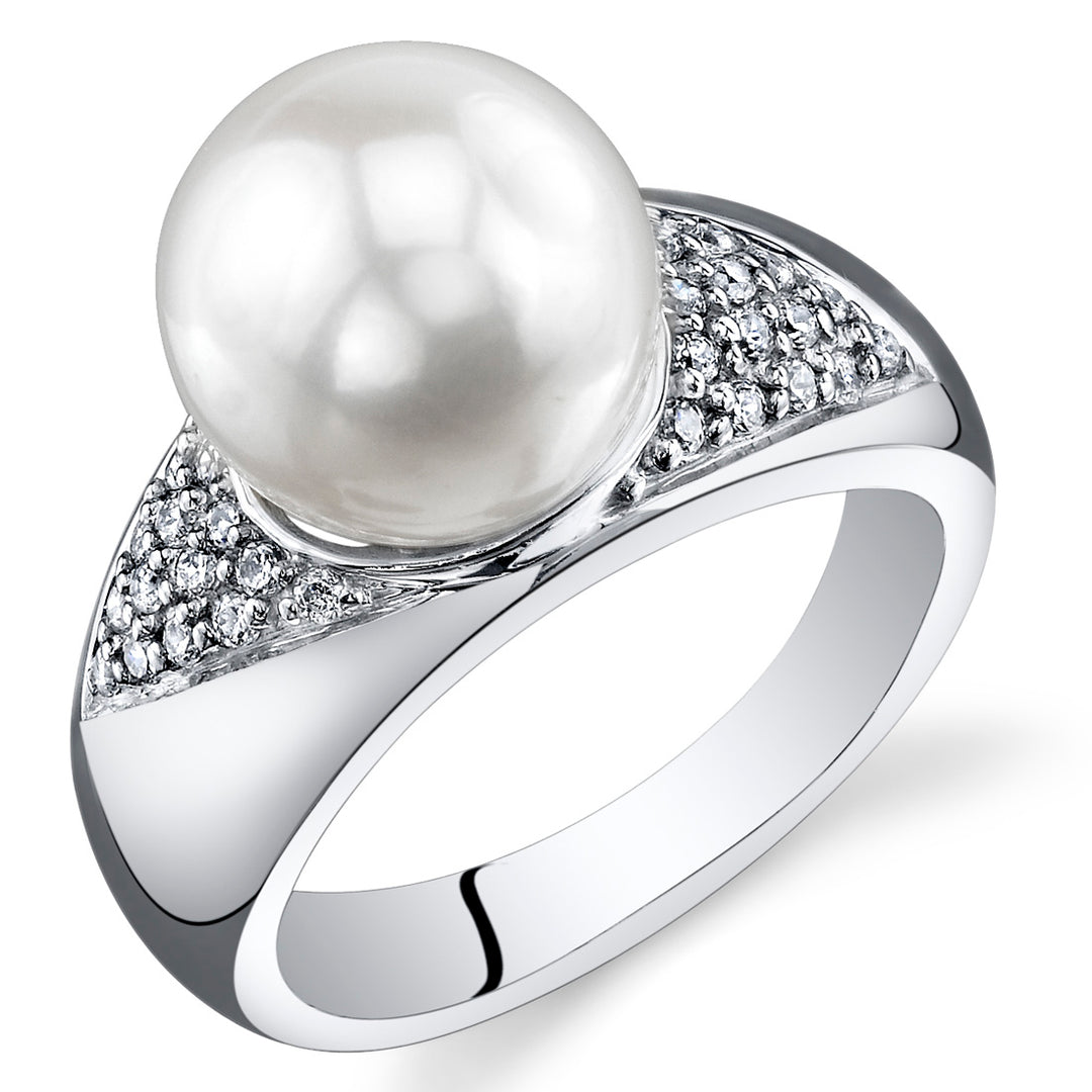 Freshwater Pearl Sterling Silver Ring Size 5