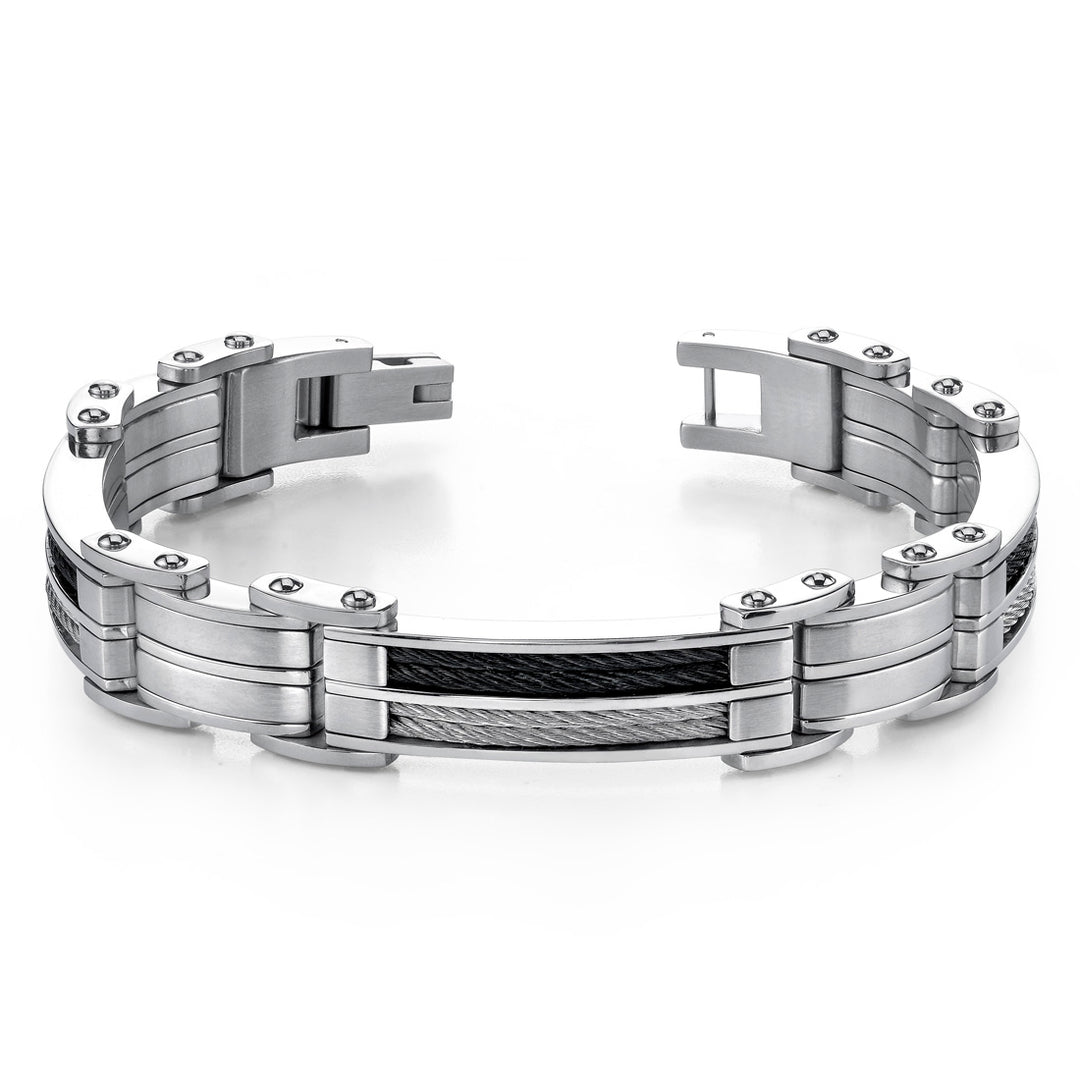 Men's Two-Tone Stainless Steel Bracelet